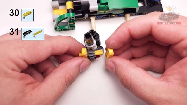 LEGO Technic Мобильный строительный кран MOC (42218) [97 деталей] Альтернативная сборка John Deere 1