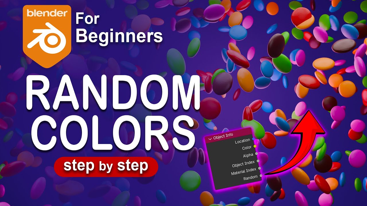Random Coloring Pebbles In Blender Particle System #blender #tutorial #polyeevee