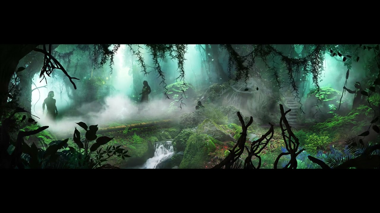 Matte Painting + Animation / Анимация для экрана в музее