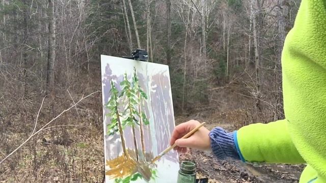 Этюд в лесной чаще. Study In The Forest.