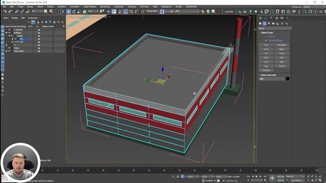 Работаю над реальным экстерьерным заказом | Крупная экстерьерная 3d-визуализация | Часть 4