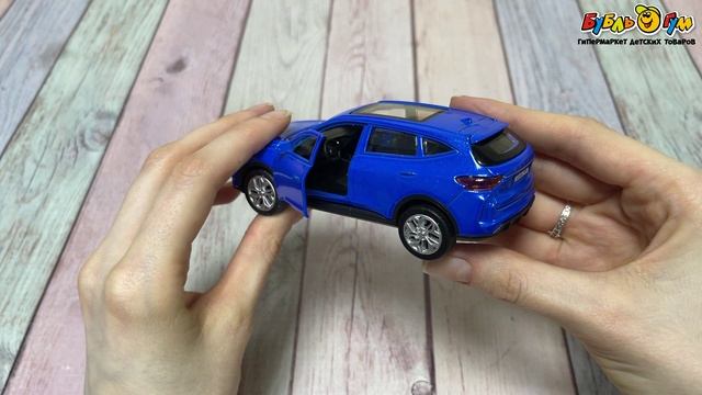 Машинка Технопарк Haval F7 инерционная металл 12см - видео