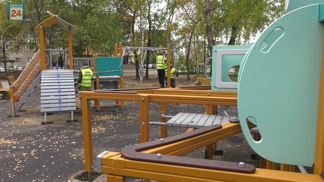 Готовность объекта — 2 недели: новая игровая локация в абаканском Парке Победы почти завершена