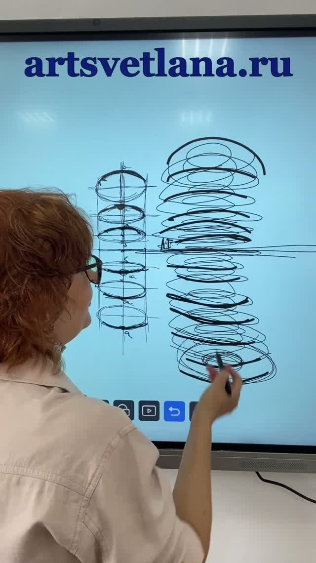 Эллипсы через спираль