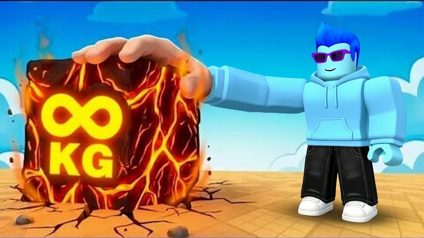 Я поднял самый тяжёлый куб в Roblox!