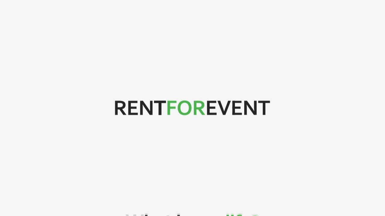 Видео-инструкция (инфографика) для проекта Rent For Event