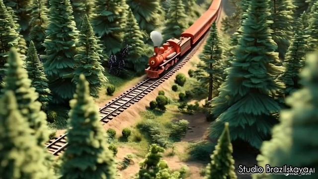 Песенка про паровоз для детей 😍 Весёлый паровоз 🚂