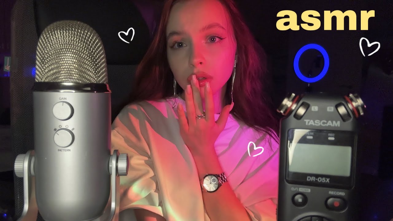 асмр много поцелуев 💓 Blue Yeti & Taskam