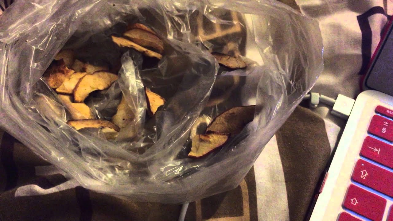 ASMR Eating - Apple Chips / АСМР жевание, хрумканье, чавканье - Яблочные чипсы