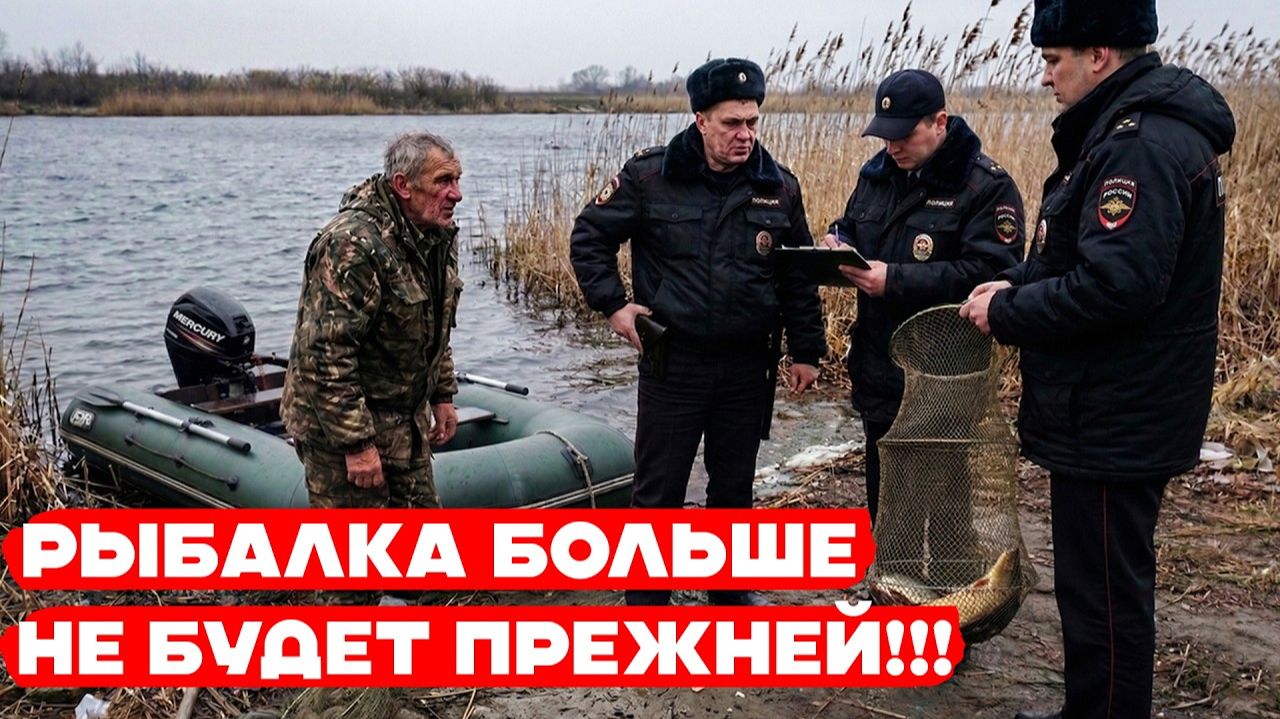 Запретили даже подсак. Новый нерестовый запрет 2026. Полный список ограничений