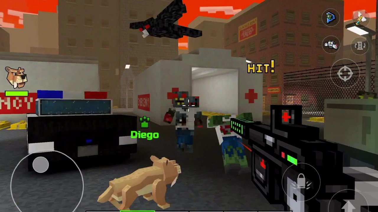 Pixel Gun 3D прохождение кампании пиксельный мир 3 уровень