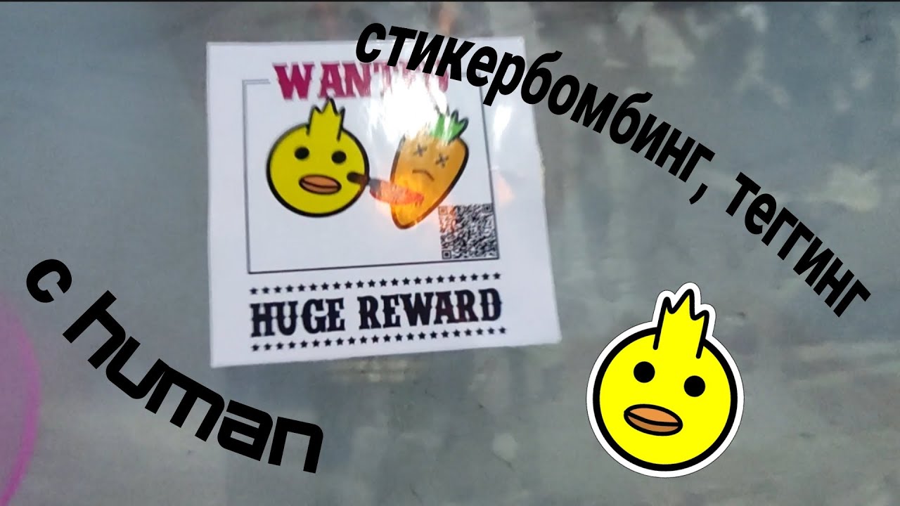 #tegging#stickers стикербомбинг, теггинг с Human.🐥