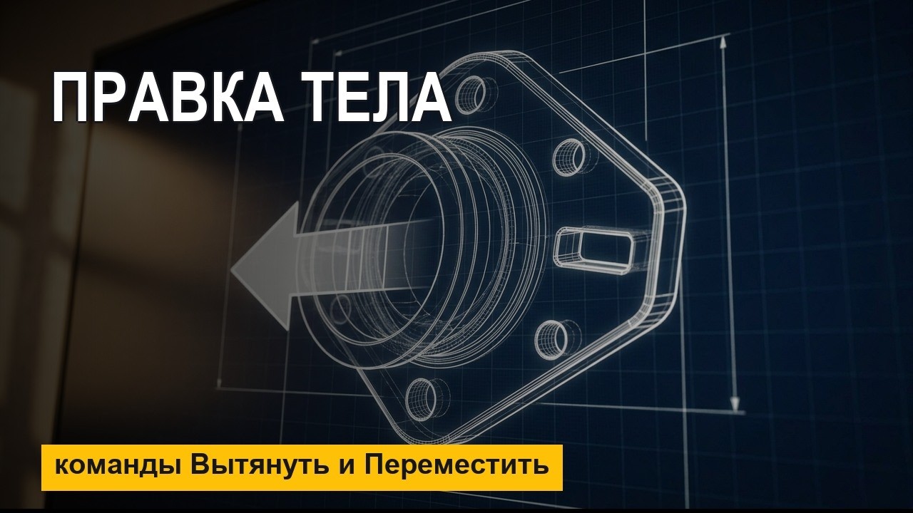 MasterCAM с нуля: правка тела — команды Вытянуть и Переместить