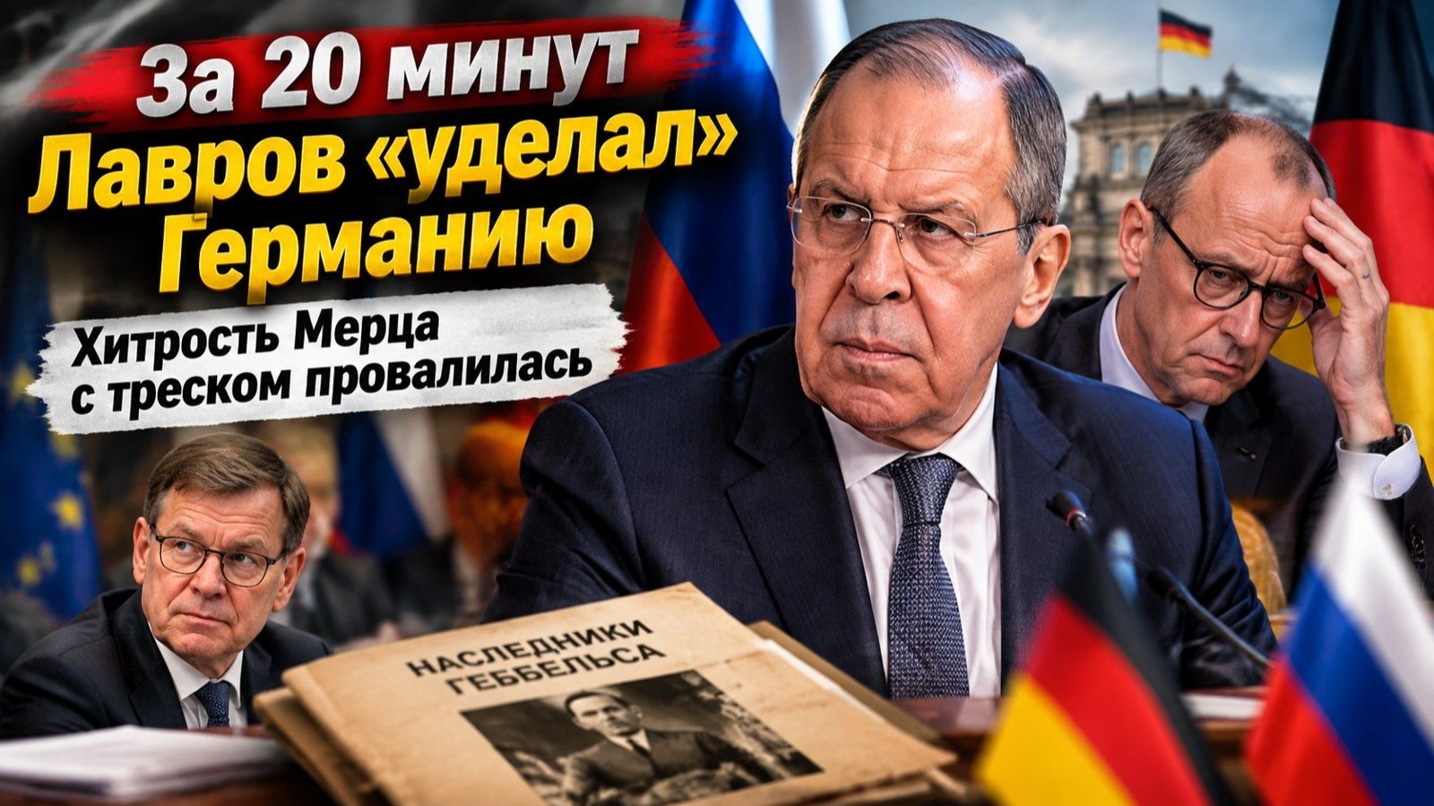 Лавров жёстко «отшил» немецкого дипломата! Захарова раскусила планы Мерца!