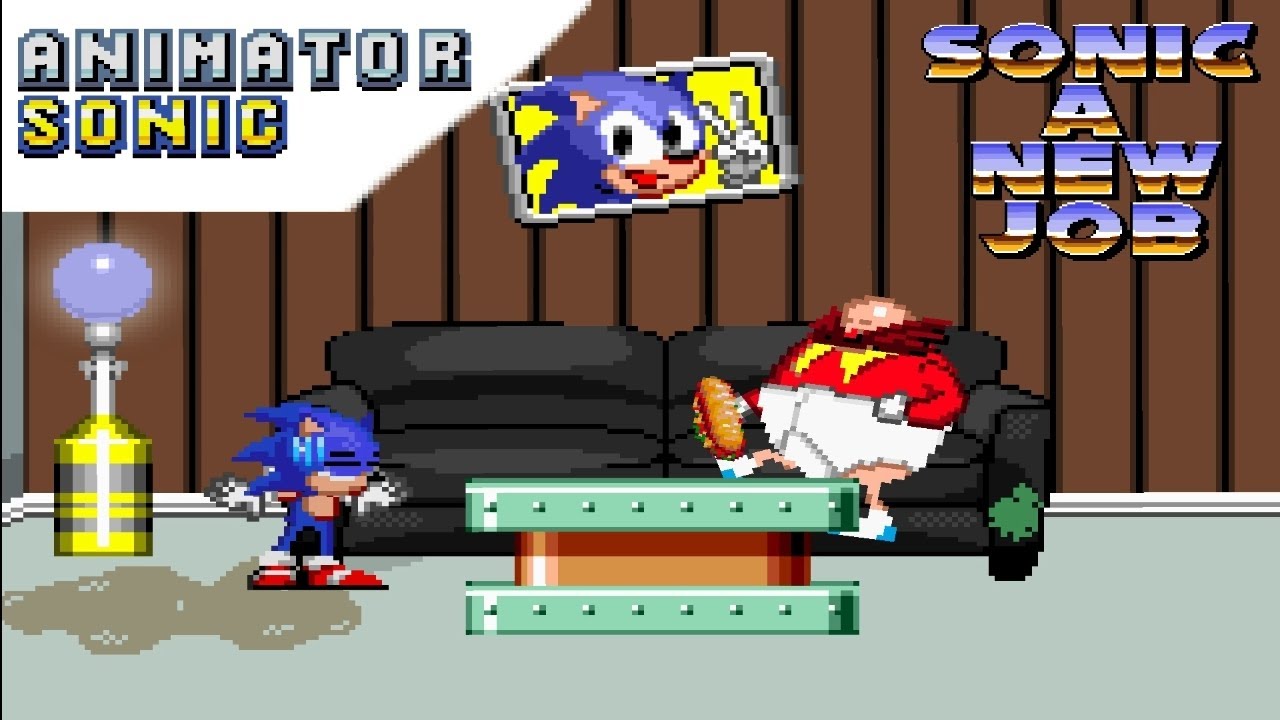 Sonic A New Job Pilot|Sprite Animation|Соник:Новая Работа Пилот! |Спрайт Анимация|