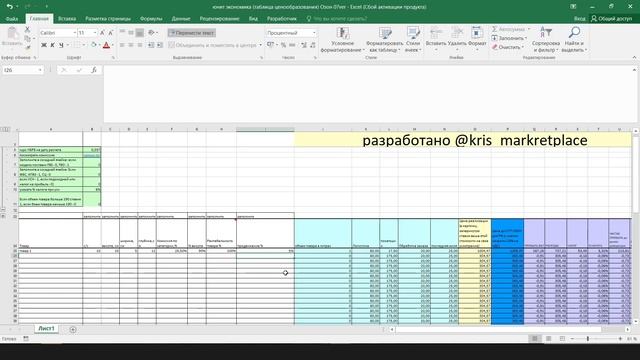 Таблица UNIT озон для белорусских селлеров для расчета цен - презентация