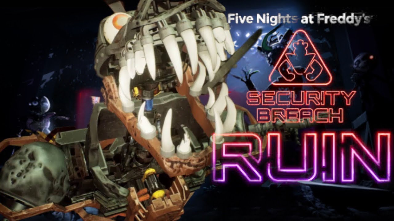 🐊Монти? прохождение✔ часть 1 фнаф 9 руин:FNAF Security Breach Ruin