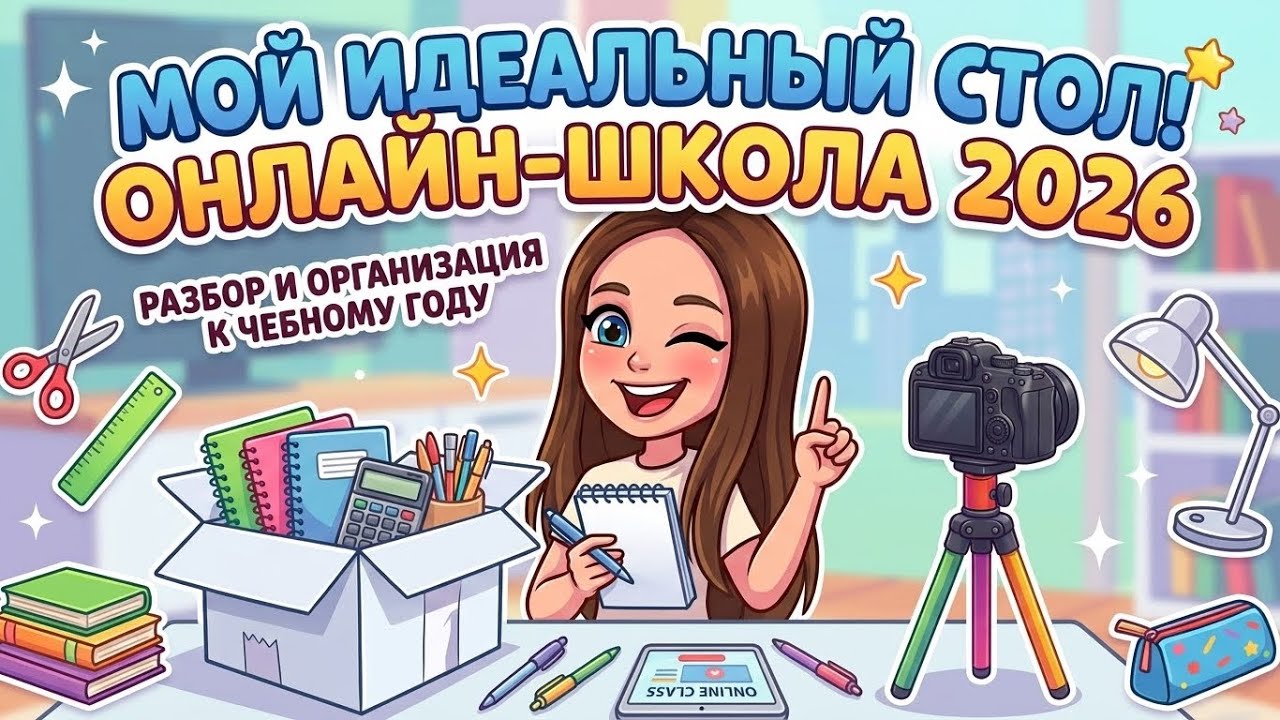 Мой идеальный рабочий стол на 2026-2027 учебный год! Часть 1
