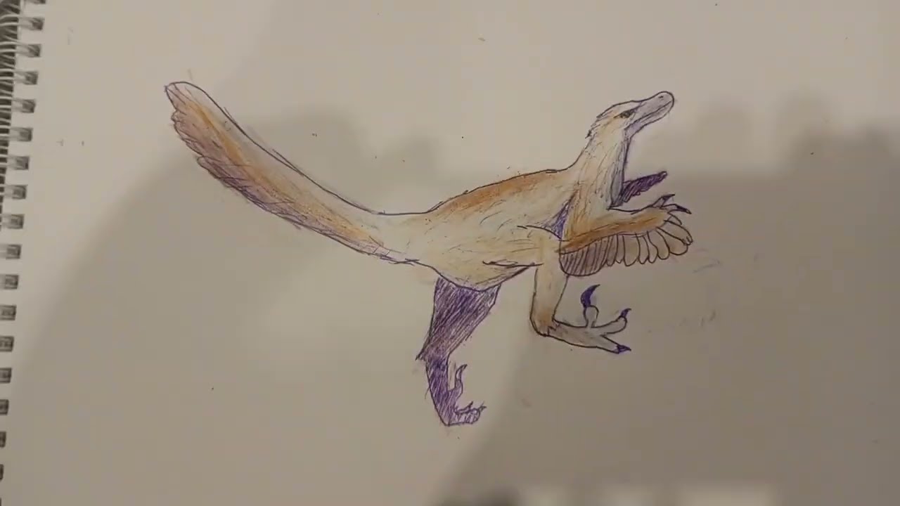 How To Draw A Velociraptor / как нарисовать велоцираптора