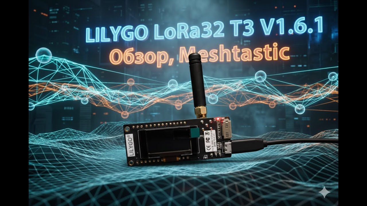 LILYGO LoRa32 T3 версии 1.6.1 как универсальная платформа для сетей, Meshtastic и полевых проектов