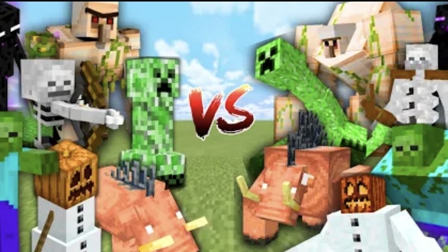 Minecraft mutant VS mob Minecraft