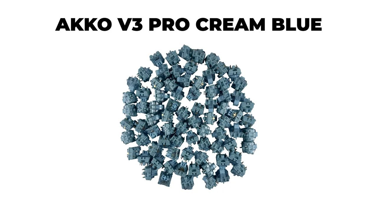 Звук свитчей Akko V3 Pro Cream Blue