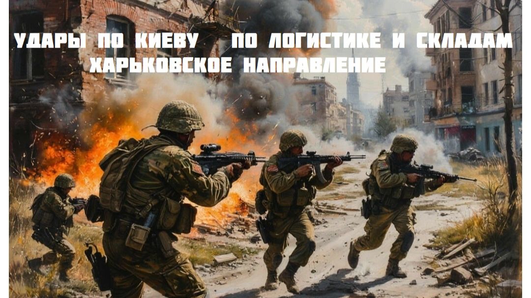 Новости СВО Сегодня- Удары по Киеву   по логистике и складам Харьковское Направление