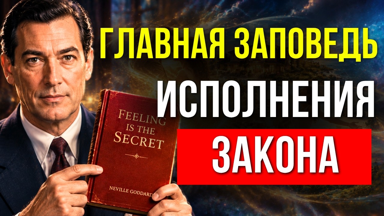 ЕДИНСТВЕННЫЙ СЕКРЕТ ИСПОЛНЕНИЯ ЗАКОНА! ЧТО за ЧУВСТВО? Невилл Годдард | Закон Предположения