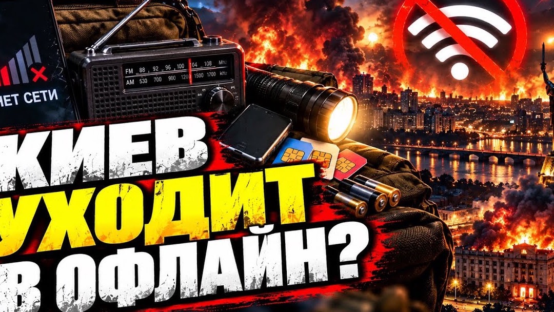 Вторые сутки под ударами. Теперь Киев готовится остаться без связи? #новости #украина #россия