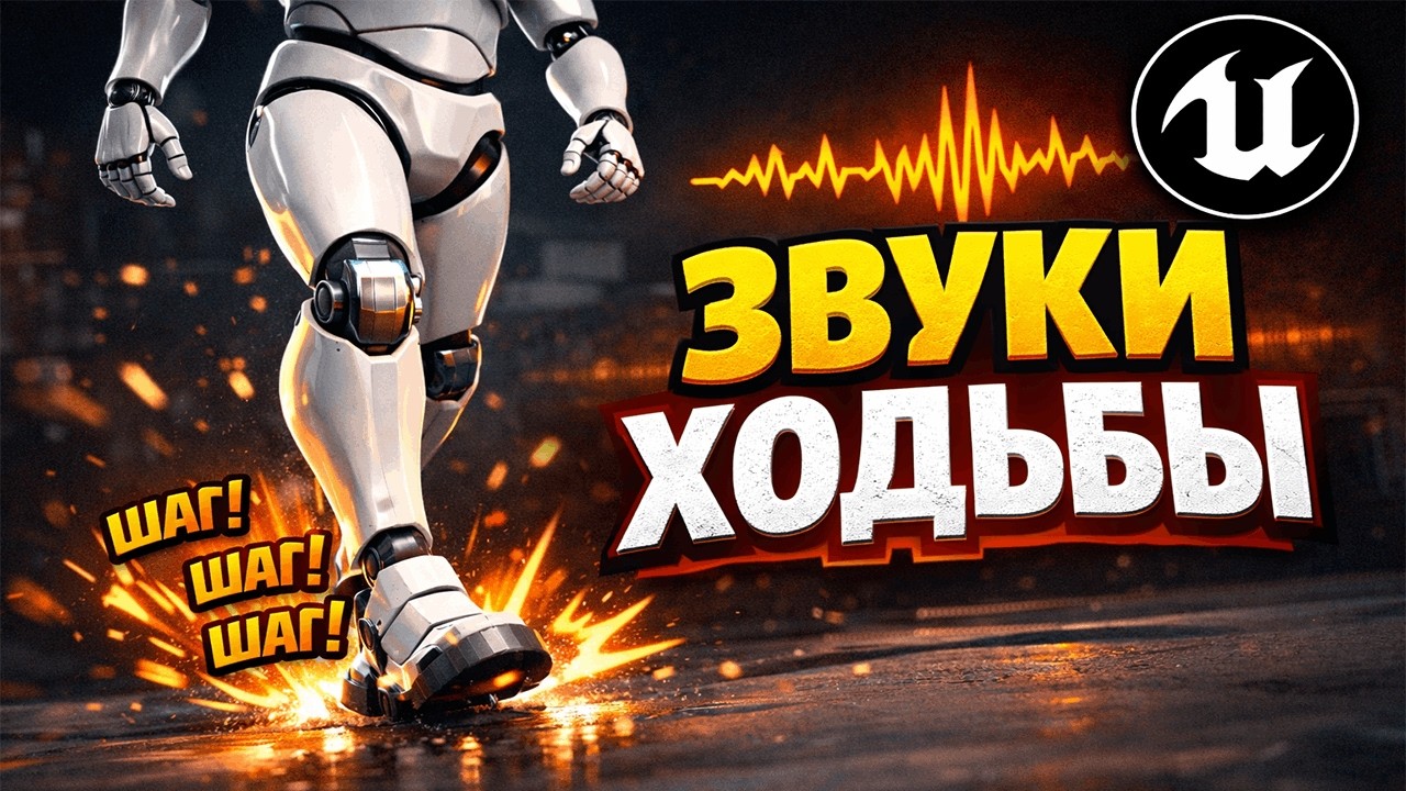 ЗВУКИ ШАГОВ В UE5 ЗА 5 МИНУТ | ПРОСТОЙ СПОСОБ #subscribe #programming #coding #like #ue5 #audio