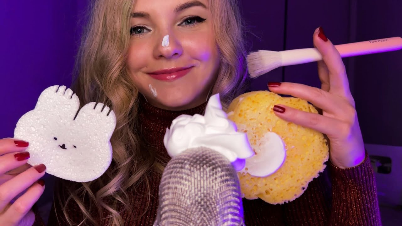 АСМР ИНТЕНСИВНЫЕ звуки с ПЕНКОЙ ДЛЯ СНА ASMR FOAM