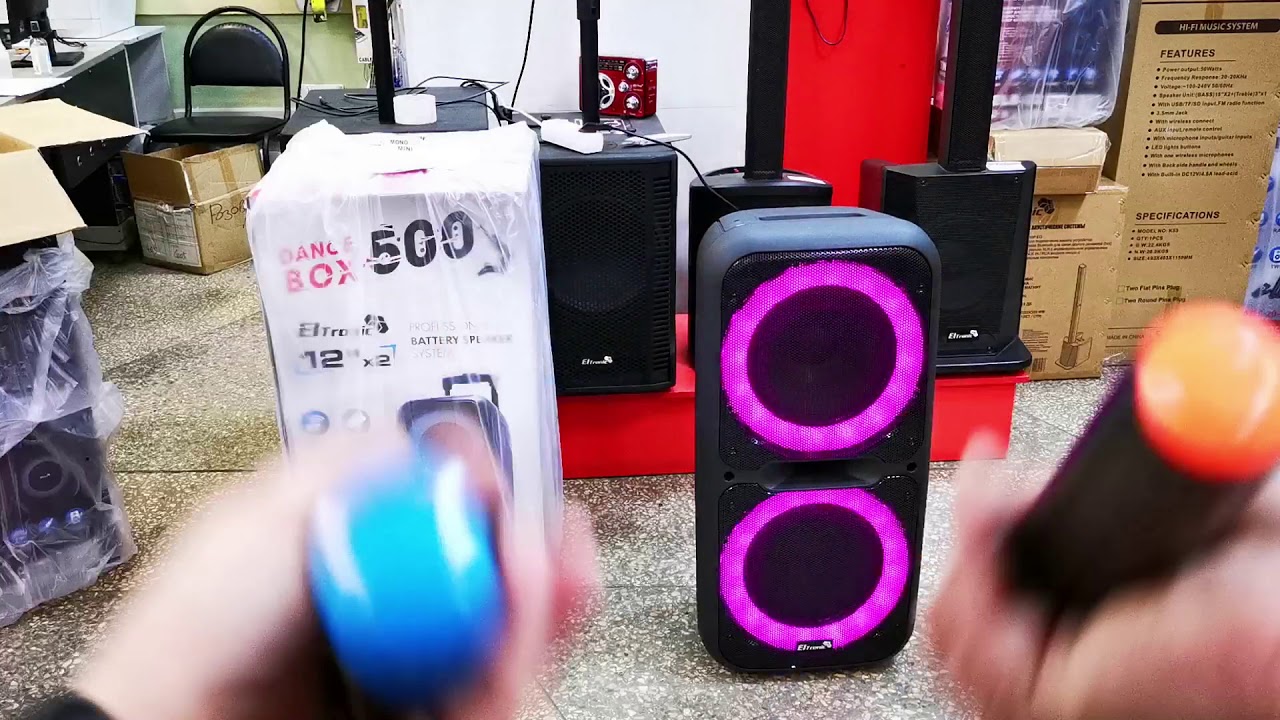 Супер мощная колонка с аккумулятором Eltronic Dance Box 500 едет в г Ижевск для Андрея Андреевича
