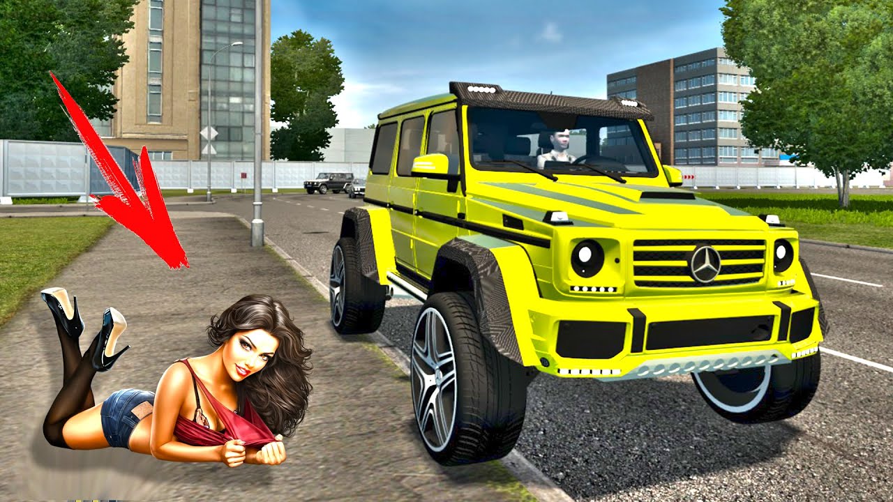 ДЕВУШКИ ПАДАЮТ В ОБМОРОК ОТ МОЕЙ МАШИНЫ - ГЕЛИК 4х4 в CITY CAR DRIVING  РУЛЬ