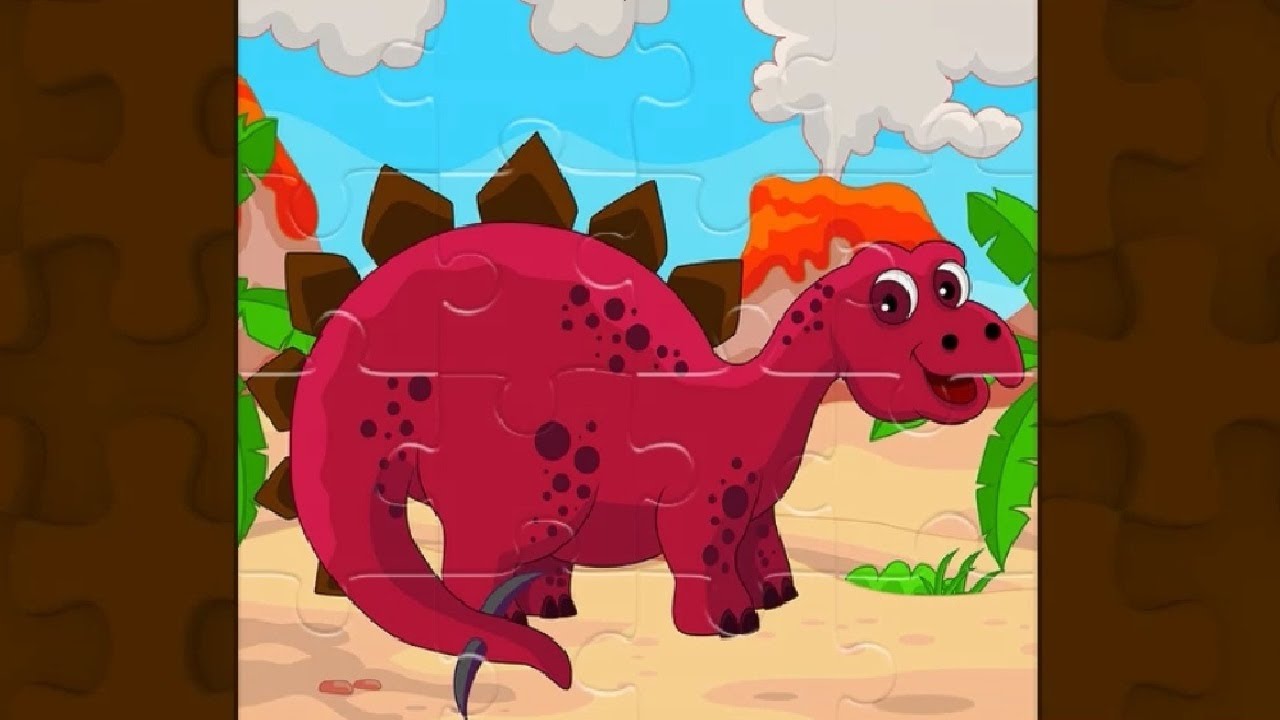 Пазлы Динозавры для малышей \ Dinosaur Puzzles For Kids | Kapelka