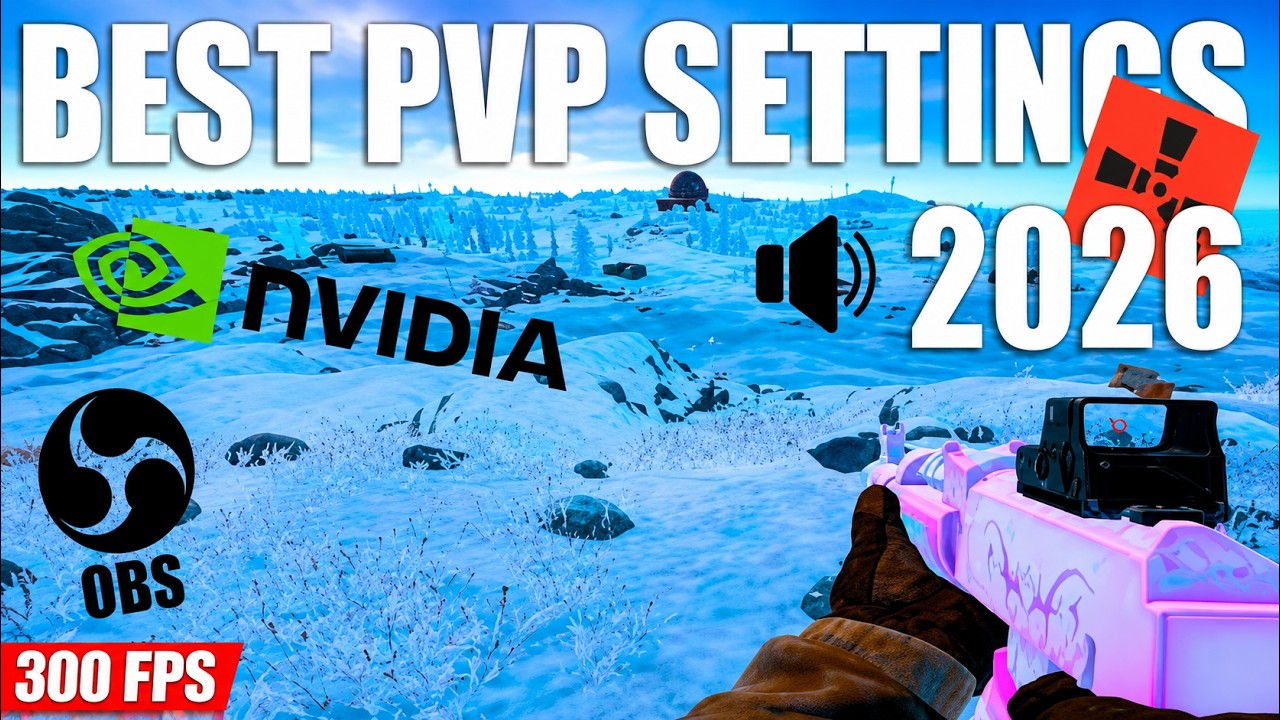 ЛУЧШИЕ НАСТРОЙКИ ДЛЯ ИГРЫ 4НА3 БЕЗ ПОТЕРИ КАЧЕСТВА, ЗВУК, ГРАФИКА, FPS, OBS, NVIDIA, PVP 2026 - РАСТ