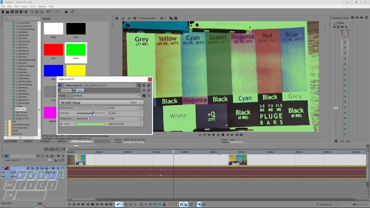 ППФ 25 Vegas Pro- плагин Glow