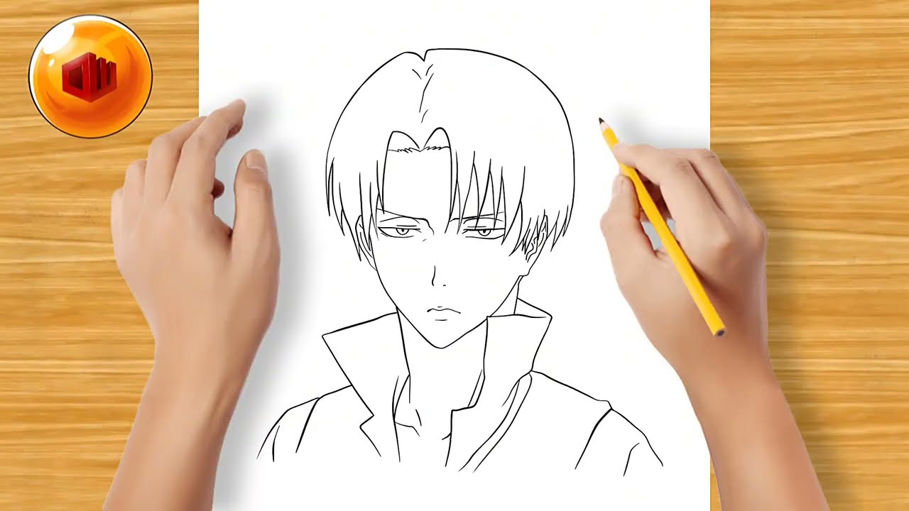 ⚫️ COMO DIBUJAR A LEVI ACKERMAN 🔥 ATAQUE DE LOS TITANES MUY FACIL PASO A PASO OVIWORKS