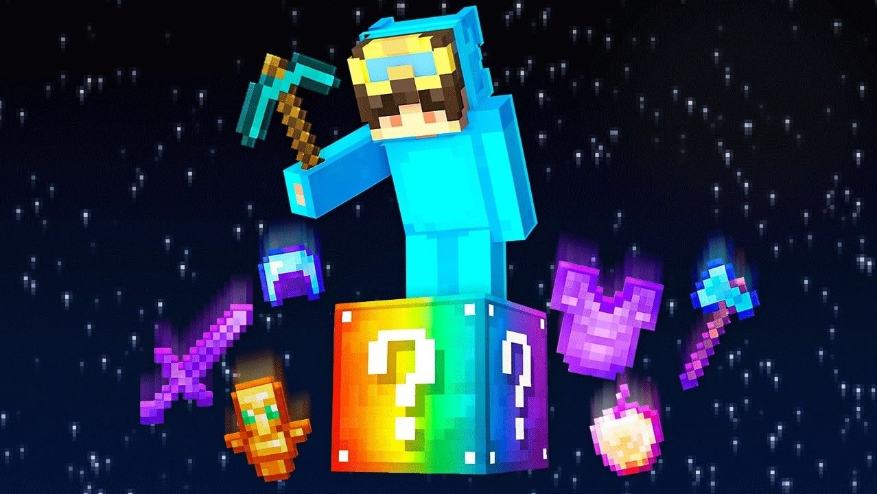 В Minecraft всего лишь один OP Lucky Block.