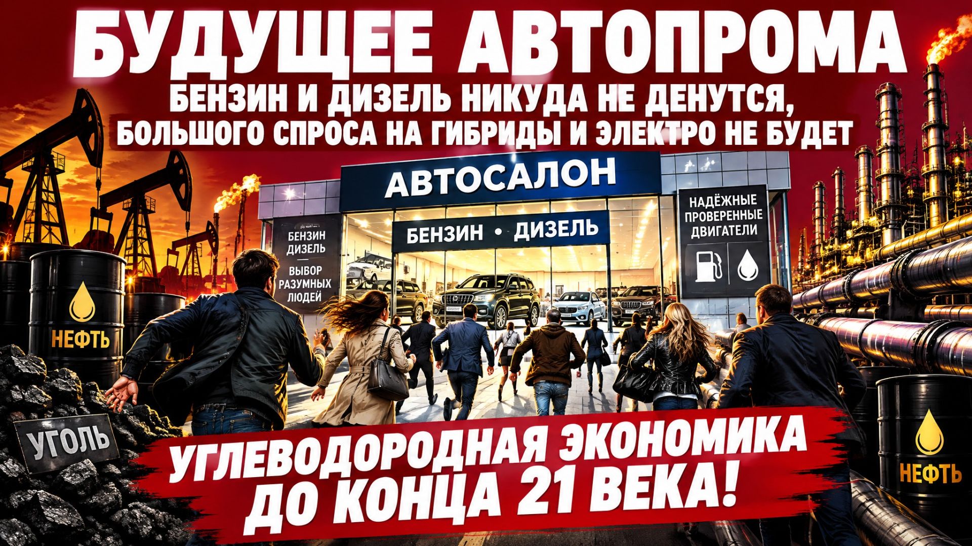 Будущее автопрома / Бензин и дизель никуда не денутся, Большого спроса на гибриды и электро не будет