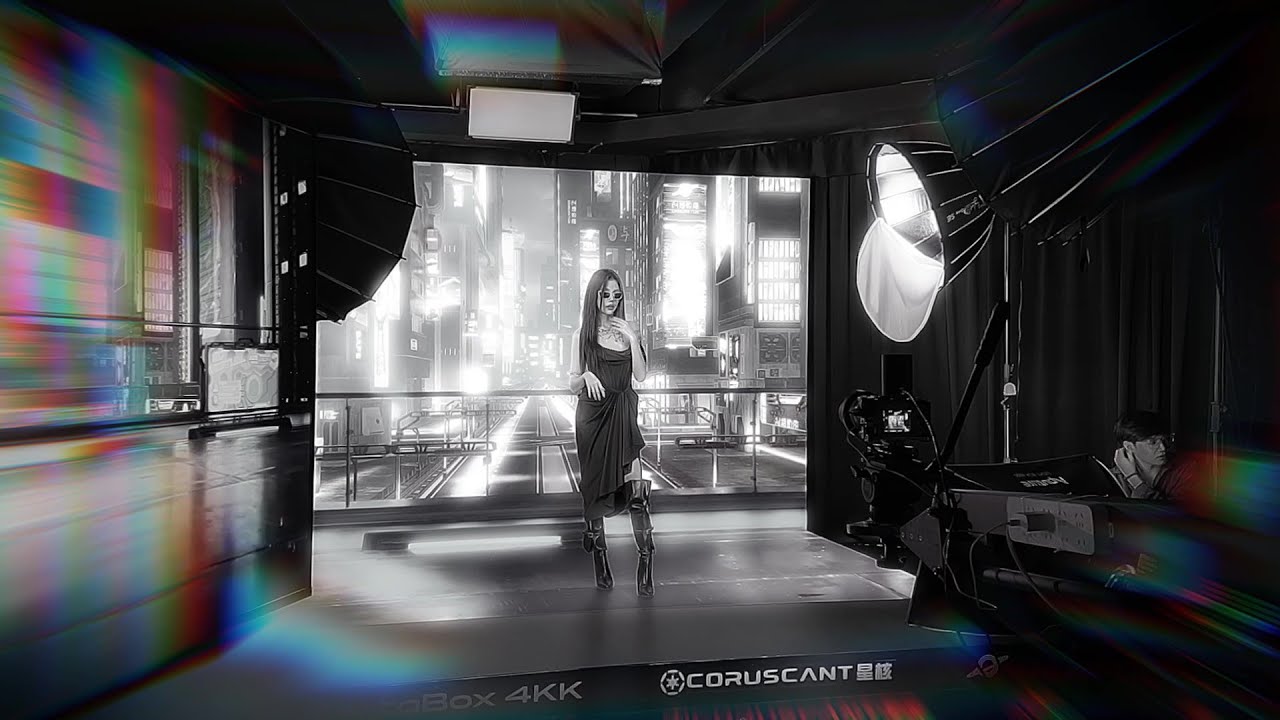 Виртуальная сцена для шоу-бизнеса - XR студия All-in-One MetaBox светодиодные LED экраны AOTO