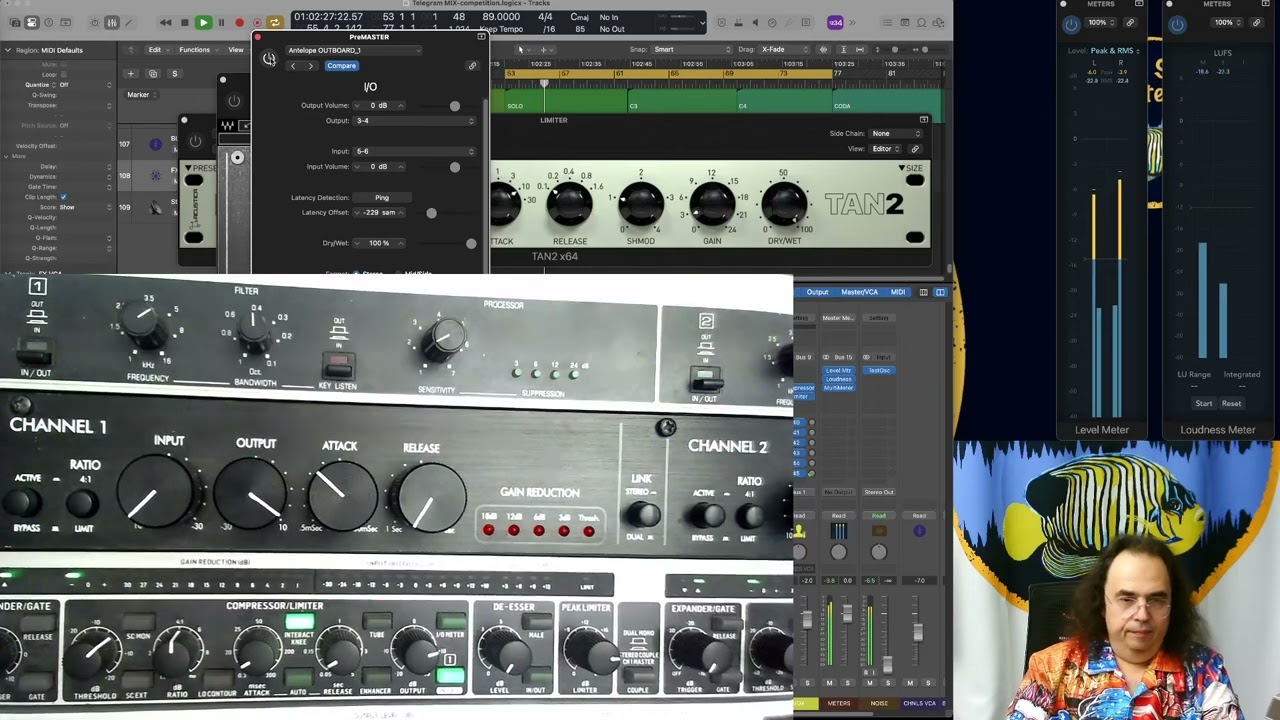Сведение и мастеринг. Analog VCA and PWM compressors VS plugins. TEASER 1