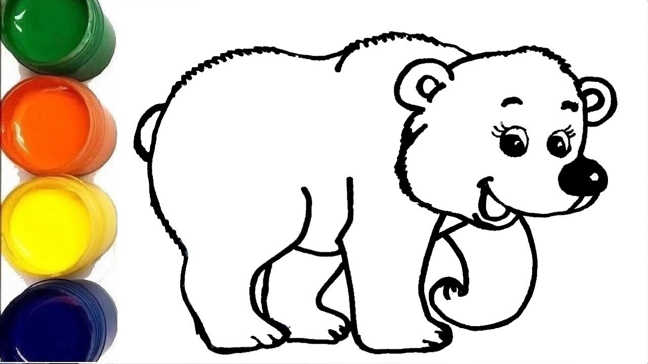 How To Draw A Bear | Cómo Dibujar Un Oso | Сурет салу Аю