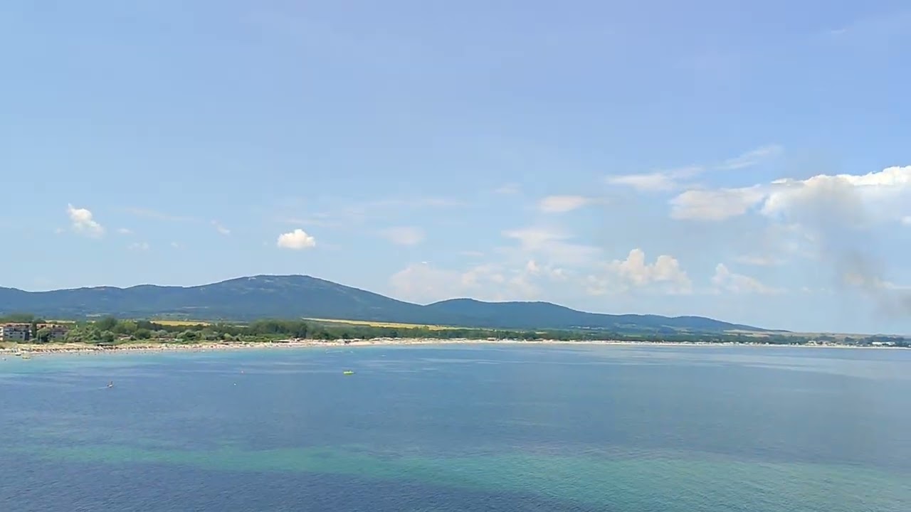 Мото путешествие 07.2026 Вид на Чёрное море с высоты в Болгарии