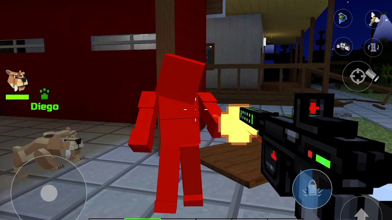 Pixel Gun 3D прохождение кампании пиксельный мир 1 уровень