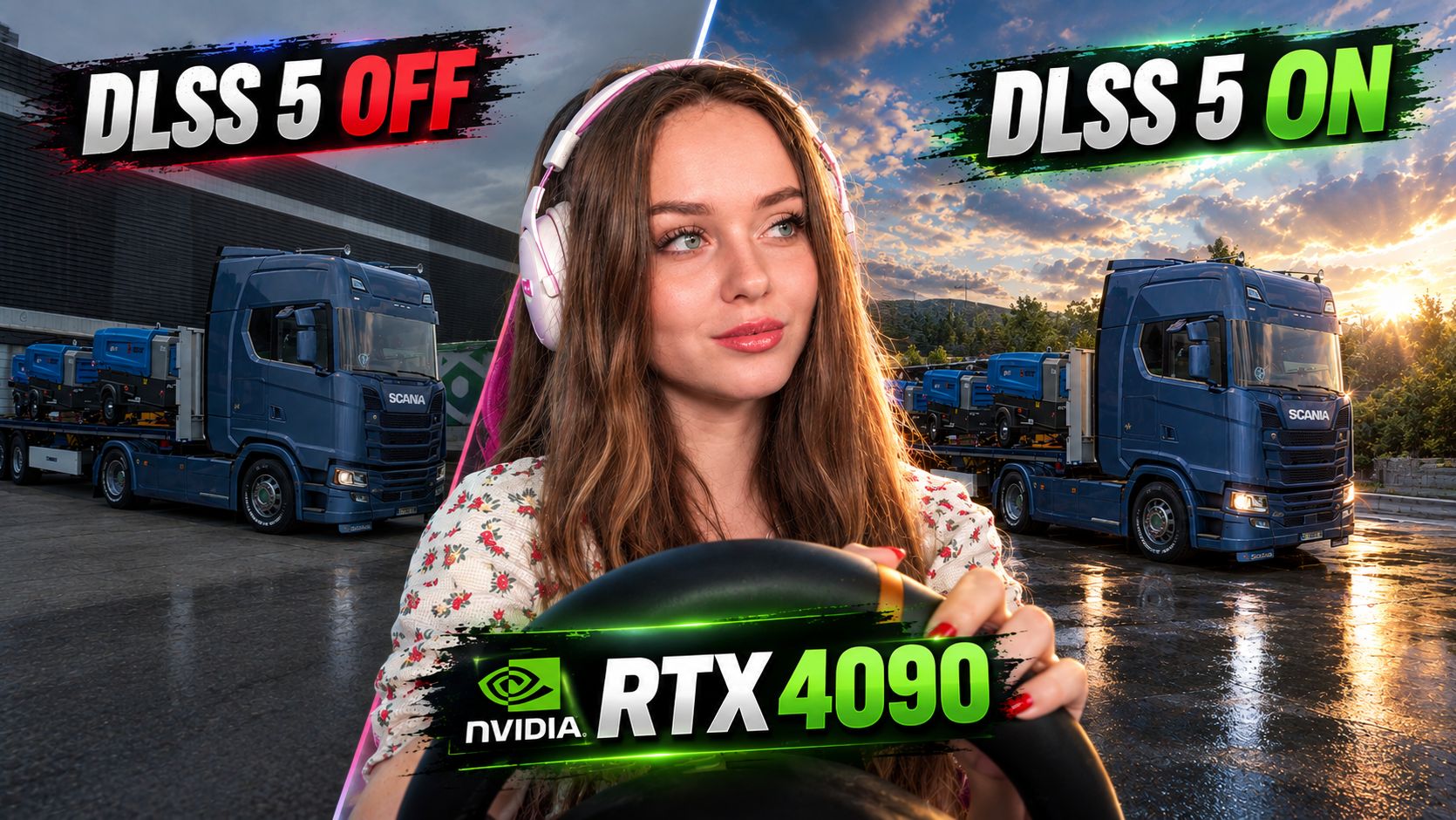 ETS 2 С DLSS 5 НА ВИДЕОКАРТЕ RTX 4090 