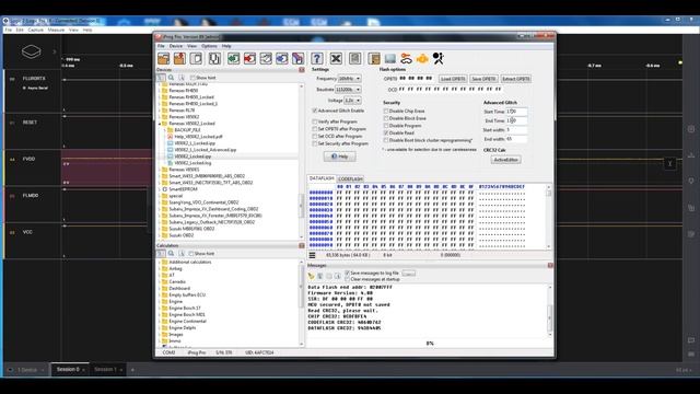 IprogPro Renesas V850E2 Locked Advanced Glitch Settings