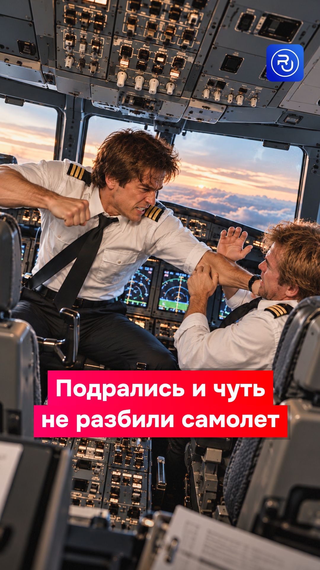 Драка в кабине пилотов чуть не привела к авиакатастрофе