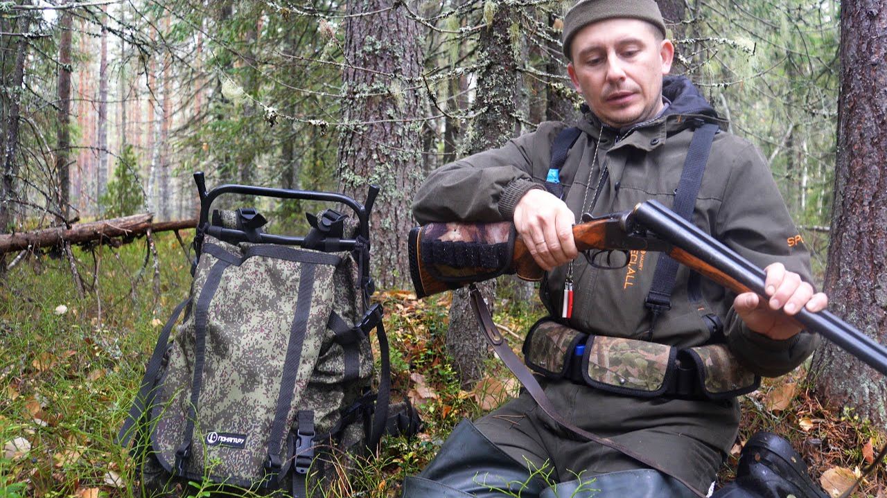 Охота с дедовской двухстволкой. Добыл рябчиков на ужин. Что беру с собой на охоту. Архив 2024