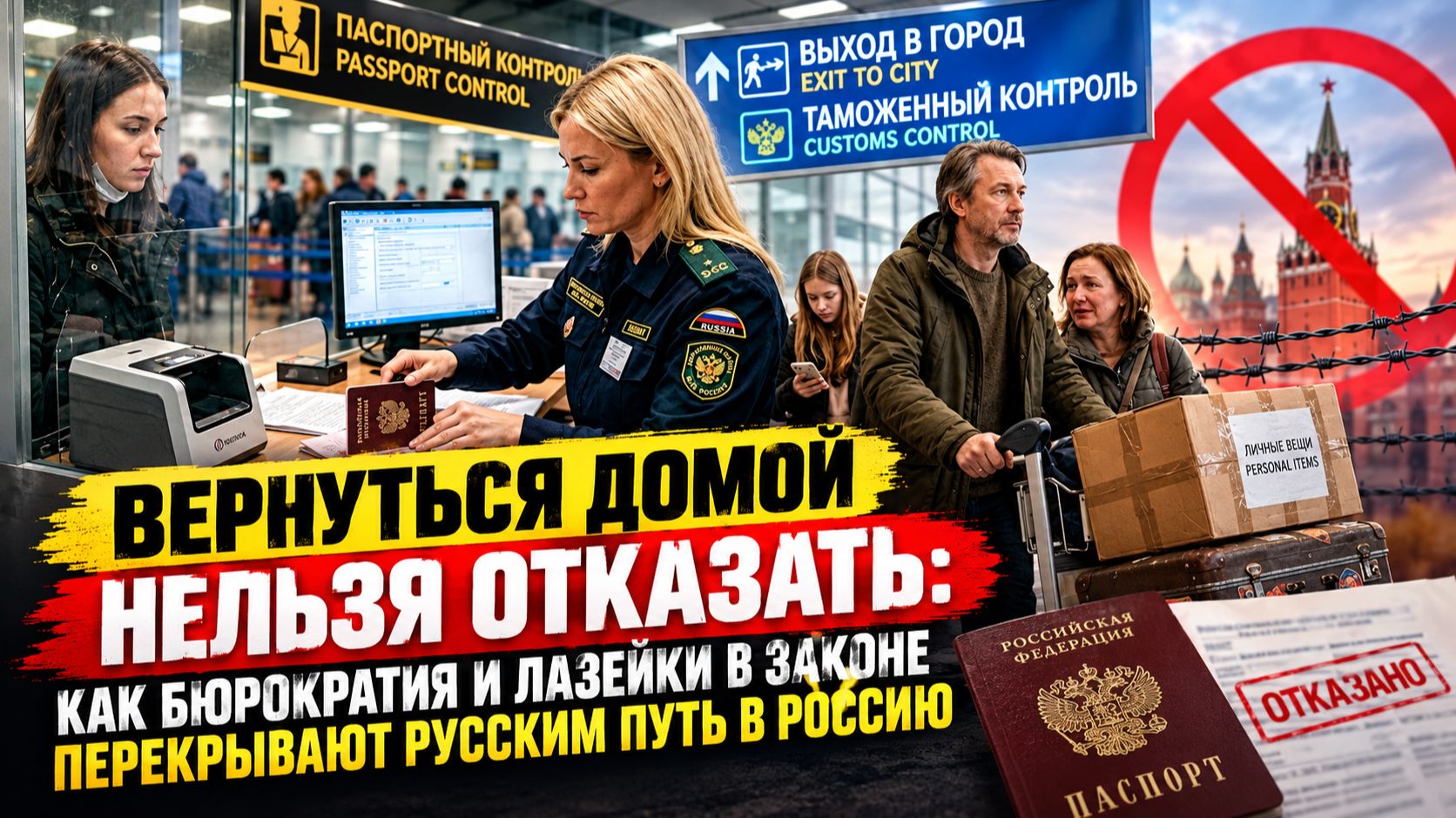 Как бюрократия и лазейки в законе перекрывают русским путь в Россию! #важное