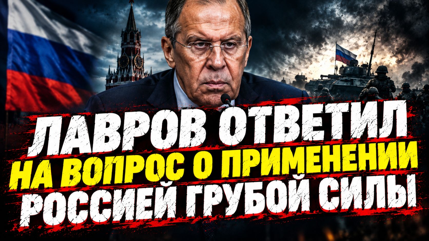 Лавров ответил на вопрос о применении Россией грубой силы!